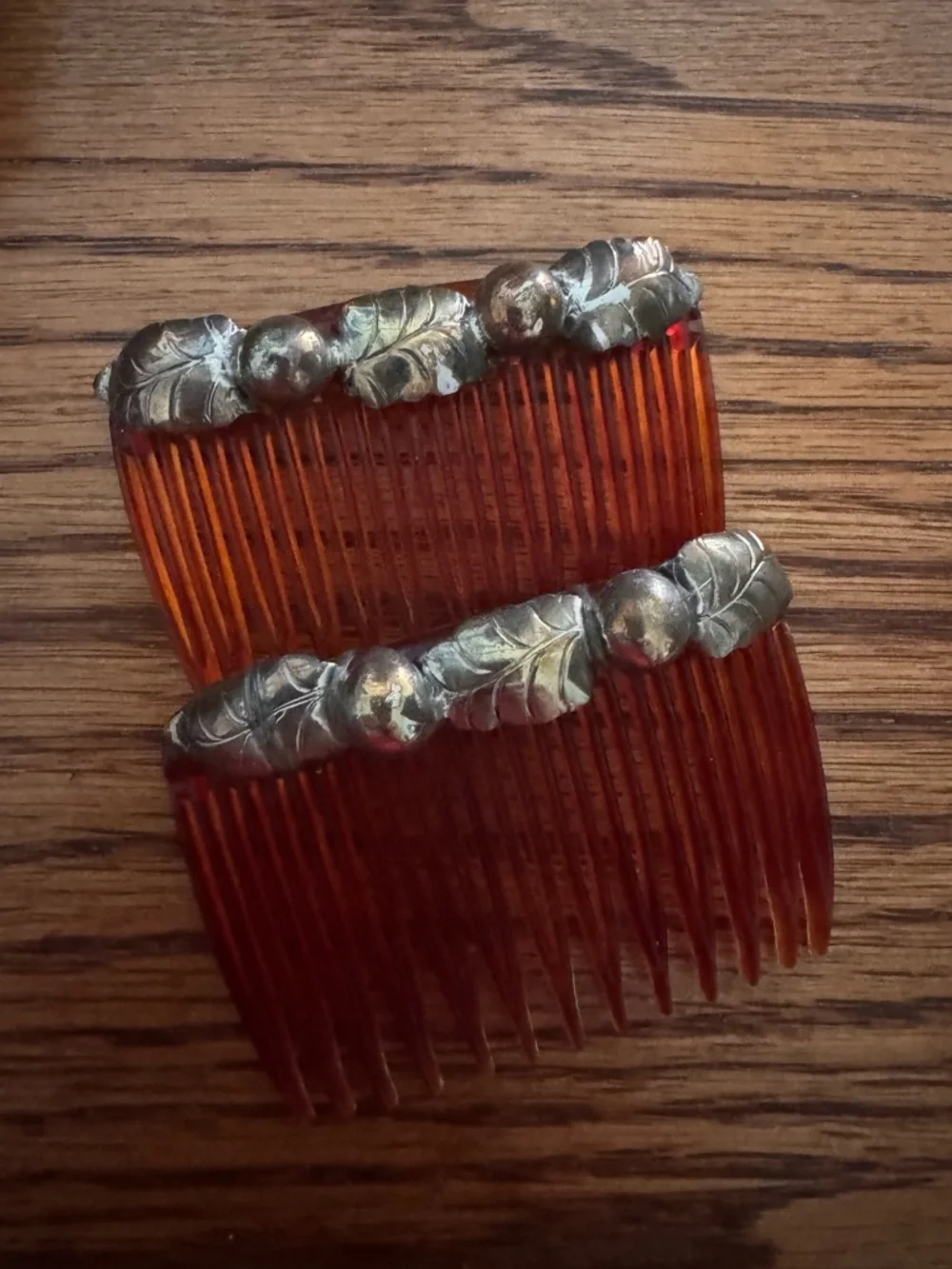 Beautiful, Vintage Native American made sterling silver hair combs 💙💙💙 - Picture 1 of 5